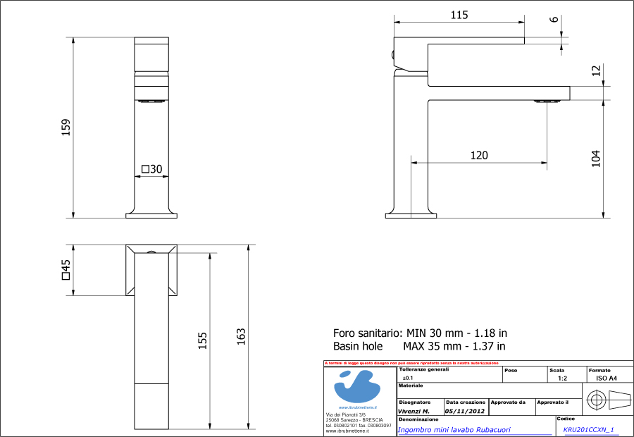 Mezclador Lavado Mini Residuos De Escape Click-Clack Ib Grifos
